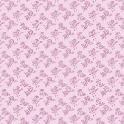 Pink Cotton Fabric - Little Roses